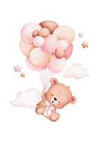 Ballongdrøm med Bamse -Rosa