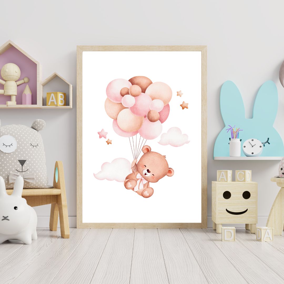 Ballongdrøm med Bamse -Rosa