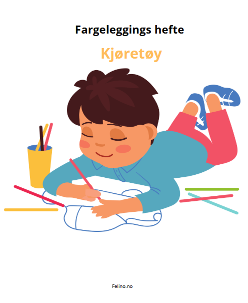 Fargeleggings hefte- Kjøretøy
