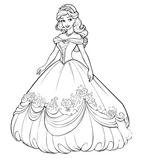 Tegnehefte i prinsesse tema