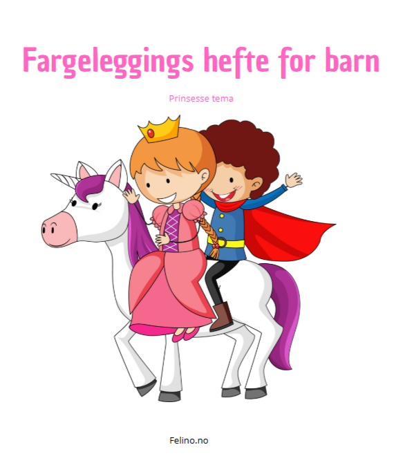Tegnehefte i prinsesse tema
